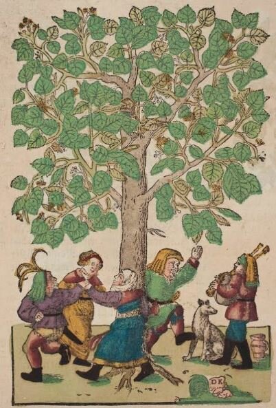 Gruppo maggiaiolo del Cantamaggio Ternano che canta per le vie del quartiere